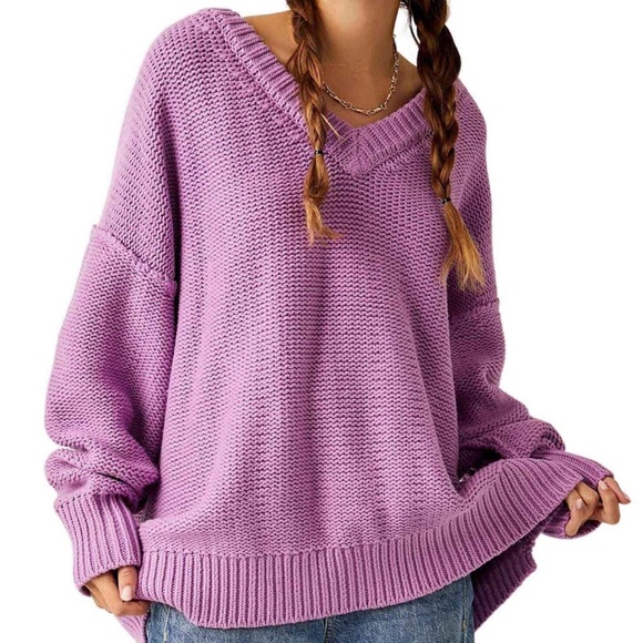 NWOT Alli V-Neck sweater by Free People in size XS - Picture 2 of 15